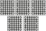 AZDelivery 5 x U 64 LED-maatrikspaneel CJMCU-8x8 moodul, mis &uuml;hildub Arduino ja Raspberry Pi'ga Koos e-raamatuga!