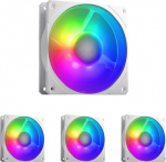 Cooler Master Mobius 120P ARGB ventilaator White Edition - 120 mm ARG ventilaator r&otilde;ngaste labade disainiga (PWM), Loop Dynamic Bearing System (max. 75,2 CFM, 3,63 mmH2O, 30 dBA), viilutatud &otilde;hufookusraamiga