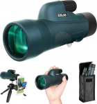 ESSLNB Monocular Telescope 12 x 50 BAK4 FMC with Smartphone Holder Tripod Waterproof Monocular for Adults Bird Watching Hunting Camping Includes Transport Bag