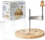 052260 Juusturaber 18 cm kaanega ja tammepuidust riiviga