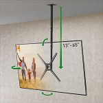 Barkan 97 cm pikkune teleri laepealne kinnitus, 29 - 65-tolline kallutatav/t&auml;ieliku liikumisega lame ja k&otilde;ver teleri kinnitus, mahutab kuni 40 kg, teleskoopiline k&otilde;rgus reguleeritav, LED OLED LCD, max. VESA 400 x 400, 3500B