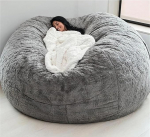 IJNBHU Bean Bag Chair Cover, Giant Fur Bean Bag, Diivan Cover, Extra Large Washable Bean Bag Cover for Children, Bean Bag Cover Without Filling (v&auml;rv 14, suurus: 1.52 M)