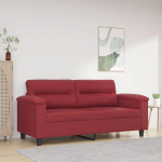 2-kohaline diivan Kahekohaline diivan Diivan Lounge Diivan Relax Diivan K&uuml;lalissohv Pehmendusega diivan Diivan Diivan elutuppa Magamistoas K&uuml;lalistetuba Veinipunane 140 cm Kunstnahk