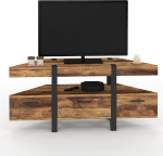 IDMarket - TV kapp 110 cm nurgas Austria puidust n&otilde;elap&otilde;hi sahtlitega