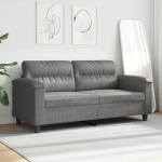 2-kohaline diivan Kahekohaline diivan Diivan Lounge diivan Relax diivan K&uuml;lalissohva Polsterdatud diivan Lamamistoas diivan elutuppa magamistuppa k&uuml;lalistetuppa Tumehall 140 cm Mikrokiudkangas