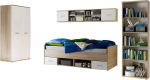 Avanti Trendstore - Lastetoa komplekt Sonoma tammepuust / valge dekoratsiooniga