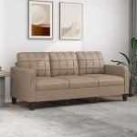 ACAGALA 3-kohaline diivan koos pehmendustega, diivan k&auml;etoega, diivanikomplekt kunstnahast, Lounge diivan, kaasaegne diivan elutuppa, magamistuppa, kodukino, k&uuml;lalistetuppa, 180 cm, Cappuccino pruun