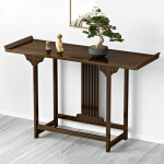 Vintage-Konsolentisch, schmaler chinesischer Eingangstisch aus Bambus, Sofatisch, hinter der Couch, Wohnzimmer, Foyer (suurus: 120 cm)