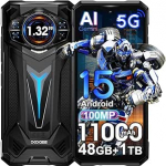 DOOGEE S200 Ultra 5G Outdoor mobiiltelefon AI nutitelefonid ilma lepinguta, Dimensity 7400, 1,32-tollise AMOLED tagakuvaga, 48GB + 1TB / 2TB Android 15 ehitusplatsil mobiiltelefon 11000mAh / 66W, 6,72-tolline FHD + 120Hz, 100MP + 20MP (must) (must)