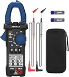 Digitaalne vooluklamber, 6000 loenduri automaatne TRMS multimeetri tester 600 A AC / DC voolu, 600 V AC / DC pinge amperomeeter koos LowZ / V.F.C / INR / NCV-ga