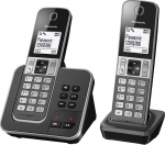 PANASONIC - TELEFON DECT DUO Noir - KX-TGD322FRG