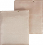 VEVOR 2 keevitustekkide komplekt 1230 x 1835 x 0,8 mm keevituskaitsekate 537&deg;C kuumakindel kuumakaitsekangas kuumakaitsematt klaaskiud tulet&otilde;rjevaip tulekindel matt tulekindel matt tulekindel matt Gold