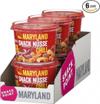 Maryland Snack Nuts Chili 6 x 275 g Cups - kr&otilde;bedad v&uuml;rtsikad p&auml;hklid r&ouml;stitud maap&auml;hklite, ka&scaron;up&auml;hklite ja mandlitega - taas kord