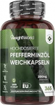 Piparm&uuml;ndi&otilde;li kapslid 200mg - 1 aasta pakkumine (365 pehmekapslit) - kergesti seeditavad ja kiiresti toimivad pehmekapslid - k&otilde;rge tugevusega piparm&uuml;ndi&otilde;li (mitte piparm&uuml;nditabletid) - looduslik piparm&uuml;ndi&otilde;li t&auml;iendus