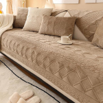 ZCXRYFL 1 2 3 4 Seater Sofa Cover Plush Non-Slip Sofa Throws L/U Corner Universal Couch Cover Cats and Dogs Bedspread Living Room Rug Sofa Protection (70 x 180 cm, Coffee)