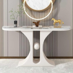 Modern Console Accent Table - Small Entrance Table with Storage Space Narrow Sofa Table for Hallway Living Room