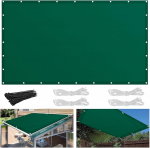 Markiis 3 x 4 m, veekindel UV-kaitse markiisikangas koos aasade ja k&ouml;itega, p&auml;ikeseplokkide ristk&uuml;likukujuline rebenemiskindel ilmastikukindel, r&otilde;dule, aeda, terrassile, roheline