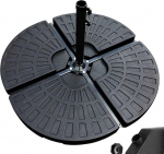 BAKAJI komplekt 4 kaaluga t&auml;idetav p&auml;ikesevarju aiapoolus Raske plastikust v&auml;ljas liiva v&otilde;i vee baasil sobilik vihmavarjudele ristip&otilde;hjaga