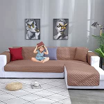 Veekindlad diivanikatted koertele lemmikloomadele, diivanite kaitsekate L-kujuline diivanikate, mis on l&otilde;igatud elutuppa, p&ouml;&ouml;rduv diivanikate, diivanikate, Chaise Lounge m&ouml;&ouml;bli kaitsekatted koos elastsete lintidega,