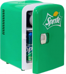 Koolatron Coca Cola Sprite Mini k&uuml;lmik magamistuppa, 4L, 6 kanistrit v&auml;ike k&uuml;lmik toidu, jookide, laste, kodu, auto ja reisi jaoks, 12V kaasaskantav k&uuml;lmik ja soojuskapp, roheline