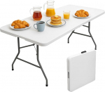 Brigros - Kokkupandav laud aeda, ideaalne telkimislaud, puhvetilaud, k&ouml;&ouml;gilaud, kokkupandavad lauad koos kohvri ja ruumi s&auml;&auml;stva k&auml;epidemega (180 x 70 x 74)