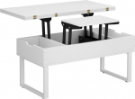 Vicco Lifty kohvilaud 100 x 50 cm t&otilde;stmisfunktsiooniga valge