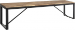 Atmosphera Edena Bench Metal and Acacia Wood Chestnut Brown