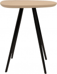 TRABALDO LULO k&uuml;ljelaud - Disainitud ja valmistatud Itaalias - Metallist raam ja plaat naturaalsest saarepuidust - K&otilde;rgus 49,5 cm / lauaplaat 48 x 39 cm (L x S) - Kaal 6,5 kg - Helepruun