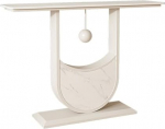 Modernne Faux Marble Console Table, 130cm diivanilaud esikusse, ribiline aktsentm&ouml;&ouml;bel elutuppa ja esikusse, stiilne laud diivani taga (valge)