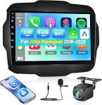 [2G + 64G] Androidi autoraadio Jeep Renegade 2016-2020 juhtmevaba Carplay ja Android Car, 9-tolline HD puuteekraaniga autoraadio GPS/WiFi/Bluetooth/EQ/FM RDSiga