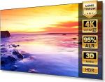ALR projektoriekraan 100 tolli standard- ja kaugprojektoritele (mitte-UST), 95% &uuml;mbritseva valguse t&otilde;rjumine, fikseeritud raam, 4K/8K Ultra HD, seinale paigaldamine, kodukino