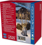 Konstsmide LED String Light/v&auml;ljas v&otilde;i siseruumides (IP44)/Akutoitega: /6H taimer/ 8 funktsiooniga, juhtplokk ja m&auml;lufunktsioon/240 dioodi/must kaabel, soe valge.