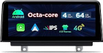 XTRONS 10,25-tollise IPS-ekraaniga Android 14 autoraadio Octa Core 4+64GB sisseehitatud 4G LTE WiFi GPS Bluetooth Car Play Valikuline DAB DVR OBD TPMS BMW 3 seeria F30 4 seeria F32 M3 M4 NBT s&uuml;steemile