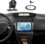 4GB + 64GB autoraadio Citro&euml;n C4 (2004-2010) juhtmevaba CarPlay Android autole, 9-tolline Incell puuteekraaniga autoraadio Blutooth/WiFi/Mirror Link/GPS + tagurduskaamera