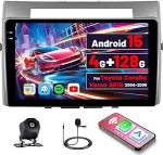 [4G+128G] Inefala Android 15 Autoradio f&uuml;r Tpyota Verso mit Wireless Carplay Android, 9 Zoll Touchscreen Radio mit Navi GPS WiFi RDS/FM Bluetooth EQ SWC Tagfahrkamera Mic