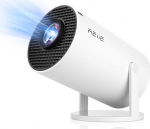 Mini projektor Mini kaasaskantav projektor, 4K 1080P Full HD toetatud, 200 ANSI luumenit, l&uuml;hike fookus, mini projektor WiFi 6 BT5.0, 180&deg; p&ouml;&ouml;ratav v&auml;ljas/kodu filmiprojektor, sisseehitatud Android 11.0 OS