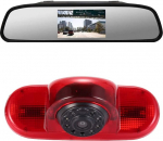 Nurga reguleerimine piduritulede kaamera piduritulede tagurduskaamera koos 4,3-tollise LCD-peegli monitoriga Opel Vivaro Surf Concept/Combo/Vauxhall/Trafic/Fiat Talento/Nissan Primastar Van'ile asendamine