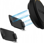 SUPMEGA magnetiline autokinnitus OOONO CO-Driver NO2 jaoks, vastupidav metallist autokinnitus sisseehitatud magnetitega, &uuml;hildub OOONO NO2 kiiruskaamera alarmiga - 2 komplekti