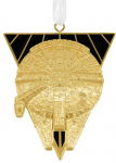 Hallmark Premium Kuldne Millennium Falcon Ornament Star Wars Tree Decoration Hanging Ornament Star Wars Ornament Christmas Birthday Gold