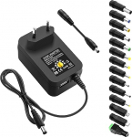 ALITOVE 30 W Universal AC/DC Adapter Switching Power Supply with 14 Pieces Adapter Tips and USB Plug Universal Power Supply for 3V-12V Household Electronics 2500mA Max
