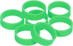 hankekaart 10 St&uuml;ck Silikon-Gummib&auml;nder, 20 x 7 mm, Gummib&auml;nder, Kabelbinder, starke elastische B&auml;nder, rutschfest, f&uuml;r Kordelverpackungen, Beutel, Gr&uuml;n