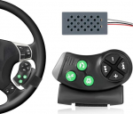 Inefala juhtmevaba kaugjuhtimispult rooliratta nuppu rooliratta kaugjuhtimispult autoraadio 7 nuppu universaalne CD DVD MP5 auto jaoks Android autoraadio jaoks