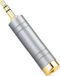 okcsc 3,5 mm auf 6,35 mm Audio-Adapter, High-Fidelity-Soundkonverter, 24 K vergoldeter Kupferstecker und Geh&auml;use aus Aluminiumlegierung, kompatibel mit Handys/Gitarren/Mischpulten/Kopfh&ouml;rern