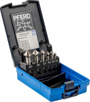PFERD Tools HSS koonus/v&auml;ljal&otilde;ikekomplekt, 6 tk, 90&deg;, l&auml;bim&otilde;&otilde;t 6,3-20,5 mm, DIN 335 C, 25202154 - 90&deg; kruvide s&uuml;vendamiseks.
