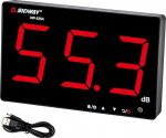Dezibel Meter 30 dB - 130 dB Sound Level Meter for Wall Hanging with Backlight, dB Meter with Large Screen Alarm for Public Areas / Restaurants / Classrooms