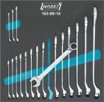 HAZET 163-99/18 12-punktiline veoprofiiliga mutriv&otilde;tmekomplekt - mitmev&auml;rviline