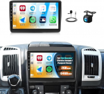 SIXTOP 2G + 64G Android 13 autoraadio Fiat Ducato 2010/Citroen Jumper/Peugeot Boxer traadita CarPlay Android auto 9-tolline autoraadio GPS WiFi Bluetooth peeglilink FM RDS SWC EQ tagurduskaamera ja mikrofoniga