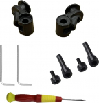 Adhiper QC35 Hinge Swivels + U-kujuline metallist hingelukk asendus Bose QC35 k&otilde;rvaklappide varuosade varuosadele Hinge p&ouml;&ouml;rded (must)