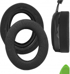 GEEKRIA Comfort Asendusk&otilde;rvapadjad Corsair HS70/HS60/HS50 PRO k&otilde;rvaklappide k&otilde;rvapadjadeks (must)