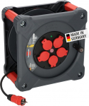 Brennenstuhl Professional ehitusplatsi kaablirull KA 3100 5 IP44 (33 m H07RN-F 3G1.5 kaablit mustas v&auml;rvitoonis, 5 maanduskontaktpesa, kasutamiseks ehitusplatsil ja pidevaks v&auml;litingimustes, valmistatud Saksamaal)